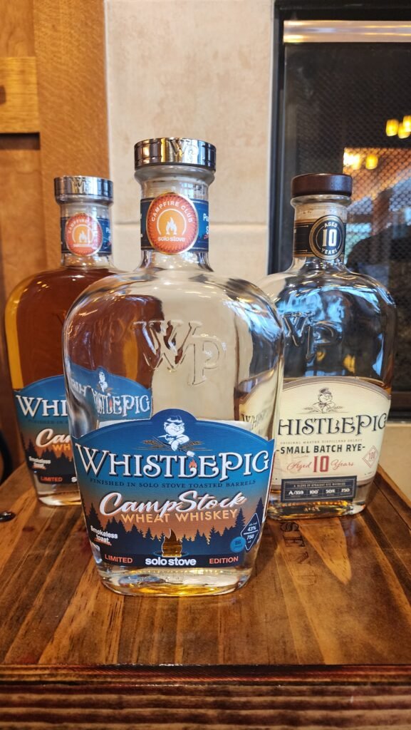 image of a bottle of campstock whiskey