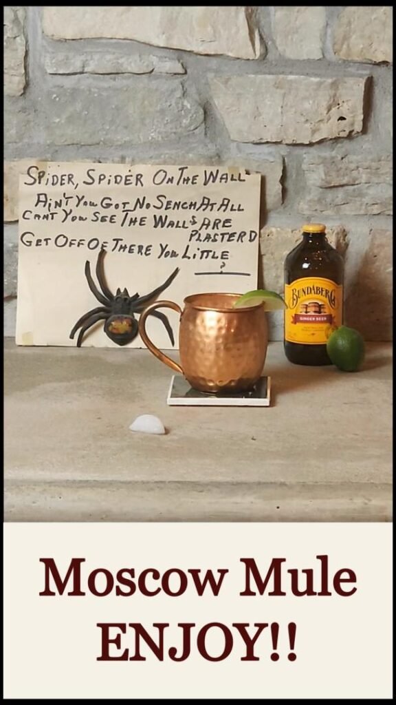 Moscow Mule in copper mug